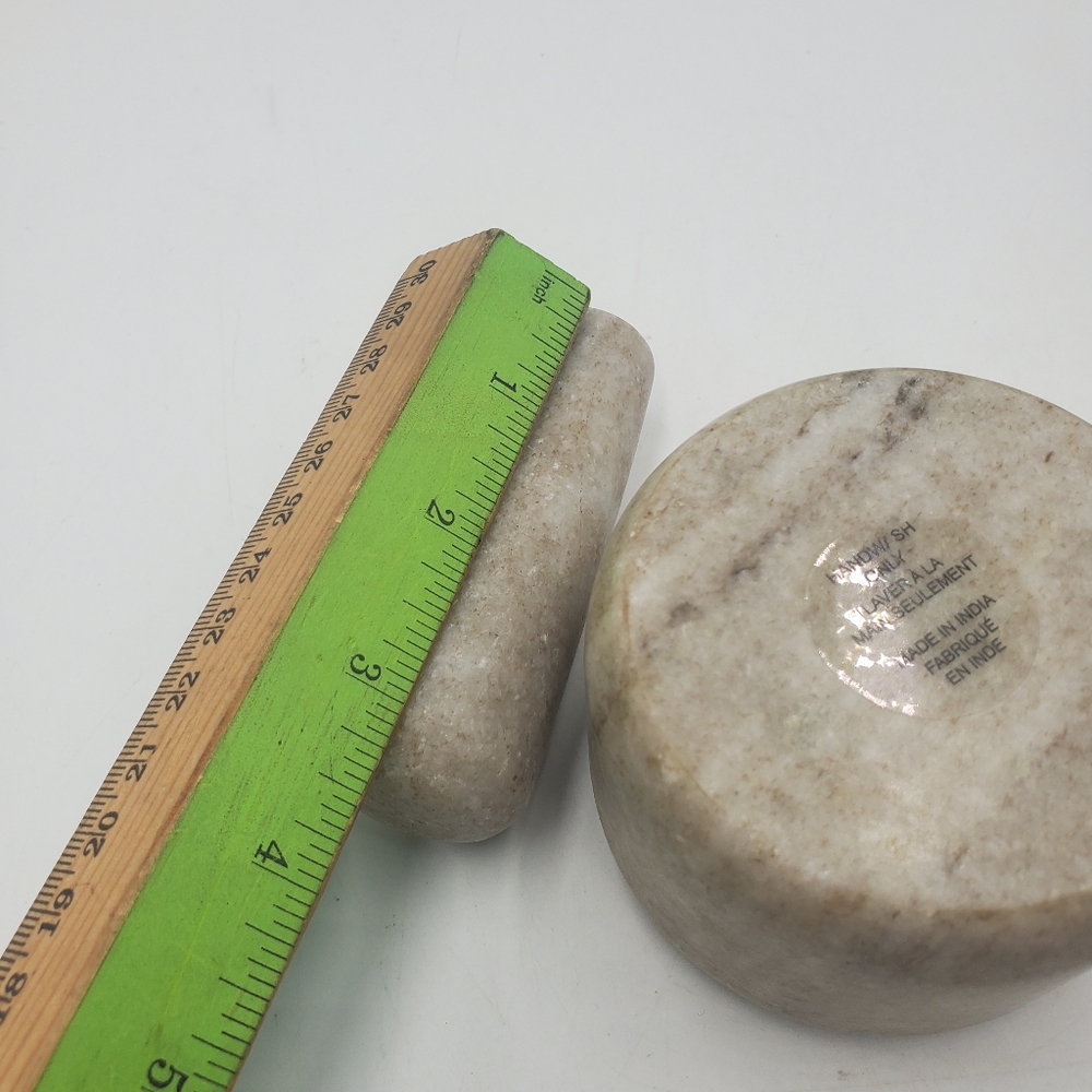 Mortar and Pestle, Stone/Marble, Small Design, Medicinal or Food Made In India - Picture 6 of 6
